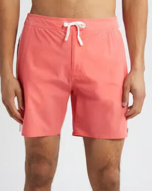 JOHNNIE-O SUN KISSED FLEMMING SIDE STRIPE SURF SHORTS BOARDSHORTS SWIM TRUNKS S